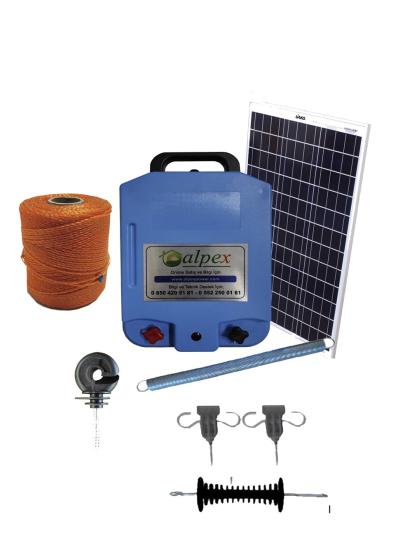 Elektrikli Çit Cihazı 25000 Volt Gece Modlu Model Tam Set